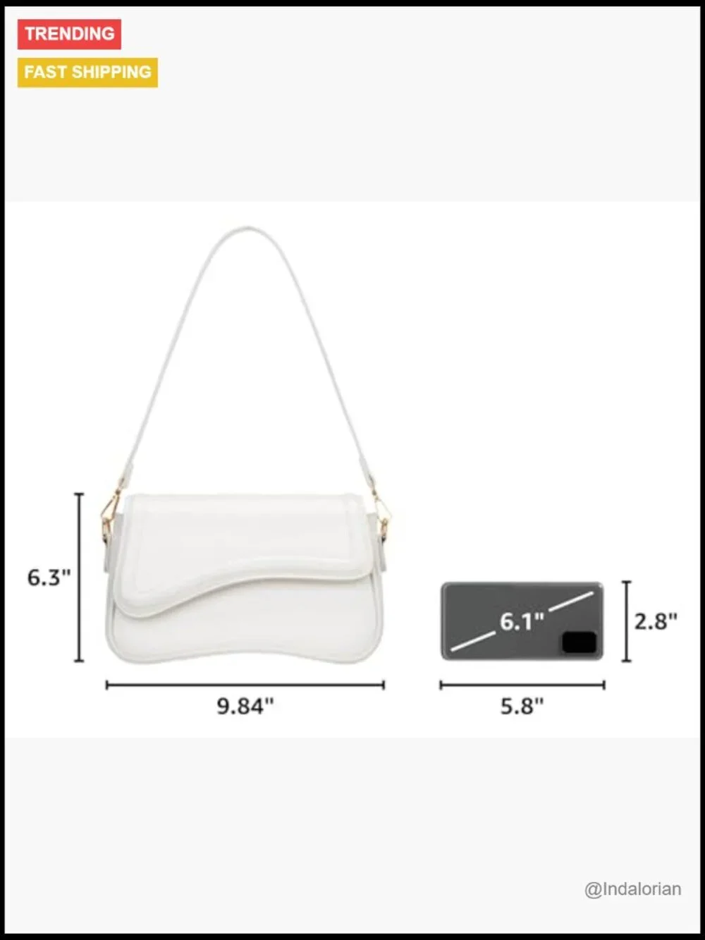 Faux Leather Hobo Crossbody Bag with Detachable Chain & Pockets